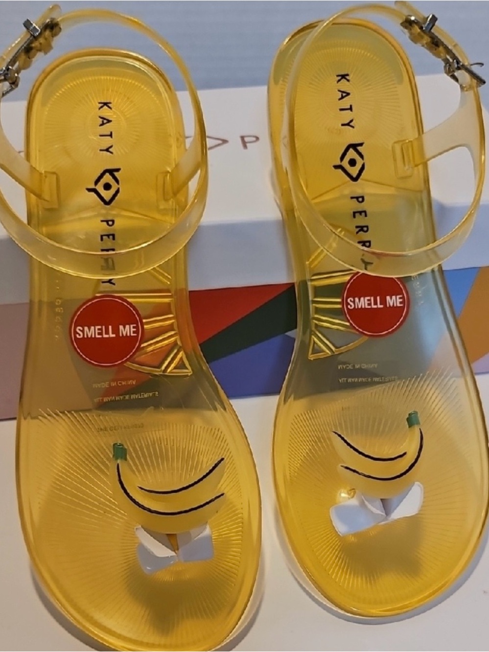 Katy Perry Yellow Jelly Banana Sandals